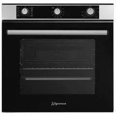 Встраиваемый духовой шкаф электрический Mastercook LIRA MC 71M8 BL-IX UNDER Glass