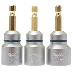 Set de tubulare, bite, duze Makita B-42999 Set 3 bit tija filetata hex 1/4 M6,8,10, 66mm