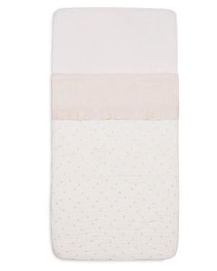 Детское постельное белье Jollein 008-524-66041 Cearsaf pentru patut Ruffle Natural, 120x150cm