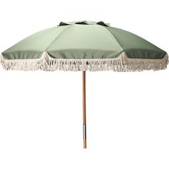 Зонт садовый Promstore 33792 Umbrela de soare cu franjuri D180cm, H200cm, lemn
