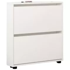 Raft pentru încălțăminte Mobildor-Lux Leo Slim 70x16x86H cm White