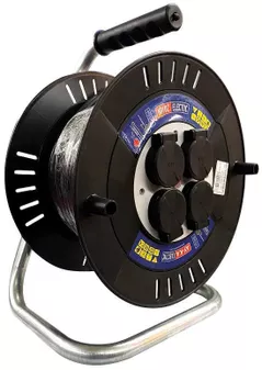 Prelungitor electric Horoz 72421 cu tambur, 20m, 4 prize, 3x2.5mm2, 16A (310.120.101)