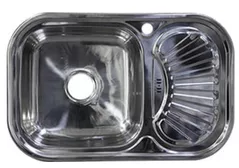 Мойка кухонная Rubano 27390 incastrabila 750x490x180mm (stânga), inox, luciu-0,8mm