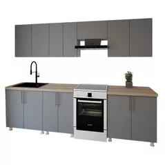 Мебель для кухни Smartex (30035) K1 280cm Grafit