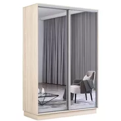 Шкаф Mobildor-Lux Fox uși glisante din oglinzi (140x60x240H cm) Sonoma