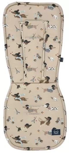Accesorii pentru cărucior La Millou Saltea pentru cărucior din bumbac și catifea Multi PIERRE THE DOG