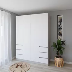 Dulap Smartex (15924) N17 160cm Alb+Kashemir