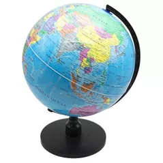 Glob New World Glob cu harta politica a lumii, d=32 cm cu iluminare, albastru (Gl.32.PVC_USB_bl)