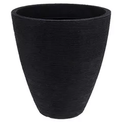 Decor pentru grădină ProGarden 50639 Вазон для цветов пластик Конус D39cm, H42cm, черный