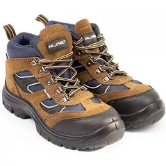Încălțăminte de lucru Profmet 345641 Bocanci din piele intoarsa/tesatura, grad protecție S1P, virf din otel, cafenii, m.41