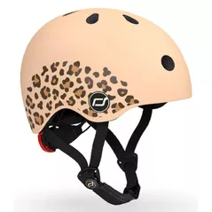Cască de protecție Scoot&Ride 96561 Leopard (cu sistem de reglare), XXS-S, 1+ ani