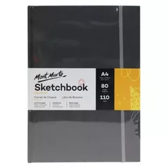 Set de creație Mont Marte MSB0090 Sketchbook cu elastic A4, 80 foi, dry media