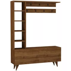 Mobilă pentru antreu Trendy Hale, Nuc, 120x162x32cm (GTR005921)