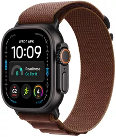 Ceas inteligent Apple Watch Ultra 4 GPS Cellular 49mm Black Titanium Case with Burgundy Alpine Loop L MJC24