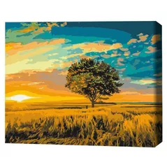 Картина по номерам BrushMe BS52578FC 40x50 сm (fără cutie) – Apus de aur