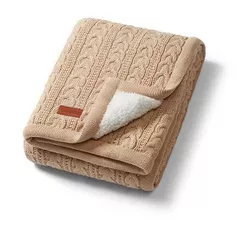 Детское постельное белье BabyOno 1657 Patura de bumbac cu captuseala din fleece brown