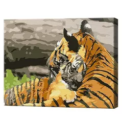 Картина по номерам Art Gallery CX3663 20x30cm Tandretea tigrilor