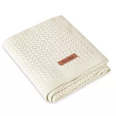 Lenjerie de pat pentru copii Sensillo 43481 Плед Grido 80x100 Warm Beige