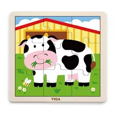 Puzzle Viga 51438 9-Piece-Puzzle Cow