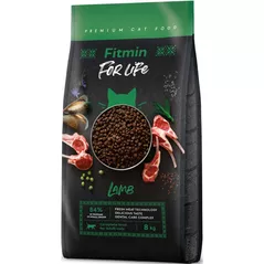 Корм для питомцев Fitmin Cat For Life Adult lamb 8kg