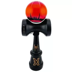 Joc activ Essa 165440 Kendama Super Sticky X Original, 7.5x6x18cm, Păianjen negru-roșu