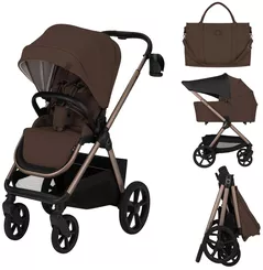 Сărucior pentru copii Lionelo Carucior 2in1 Carmine Brown Chocolate