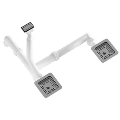 Sifon pentru chiuvetă bucătărie Helika-AquaSanita AQ-008H Stainless Steel + Plastic