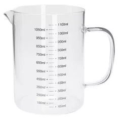 Чаша мерная Excellent Houseware 33606 Recipient gradat 1L, 15cm, sticla