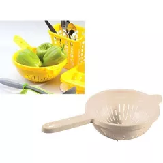 Дуршлаг Бытпласт 45699 с ручкой Phibo 19cm пластиковый