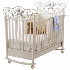 Кроватка Baby Expert 1LT Perla 3001 Perla Крем/Золото