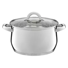 Cratiță Ambition 60801 Pot With Glass Lid, Berry, 22cm, 4.8L
