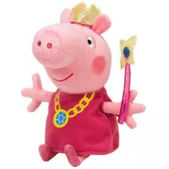 Мягкая игрушка TY TY46129 Purcelușa Peppa, Prințesă 15cm (Beanie Babies)