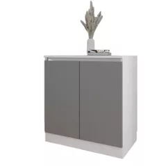 Комод Smartex (16424) Т8 80cm Alb+Grafit