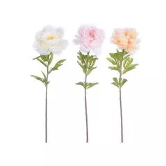 Искусственное растение Holland 27953 Цветок искусственный Пион 82cm 3 цвета