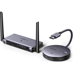 Переходник для AV Ugreen 90909A Wireless HDMI Transmitter and Receiver 50M (4K@30Hz), CM586