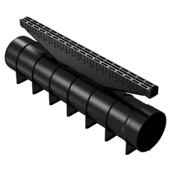 Trap de duș Axhell 3031014 Ucan set 6un, material PP negru, C250, 540x30x195mm
