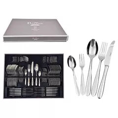 Tacămuri Pinti 54726 Set de tacamuri Ritz 60buc, inox, magnet box