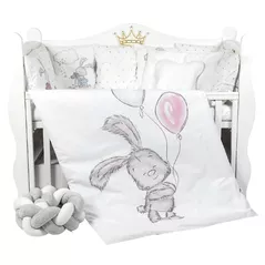 Детское постельное белье PernaMea Set lenjerie 8 piese Cosita Iepuras Gri (PM.105897/8)