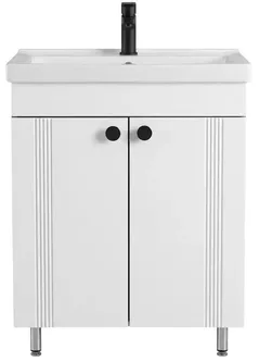 Dulap pentru lavoar Mashtab 12130 Palma (Sava) cu 2 uși 650x470x850 Alb mat