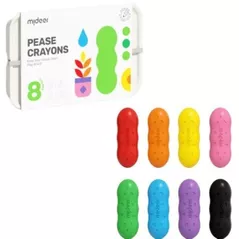 Набор для творчества Mideer MD6219 Creioane din ceară de albine, 8 culori