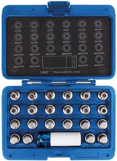 Set de tubulare, bite, duze King Tony 9BW0123 Набор головок для секреток VW, 23 пр.