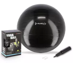 Мяч HMS 367 Minge gimnastica d=55cm cu pompa Black YB01 (17-42-157)