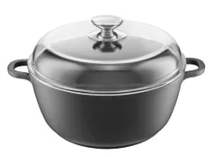 Cratiță Ambition 84104 Taurus, 28cm, Cast Aluminium, Heat-Resistant Glass