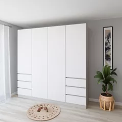 Шкаф Smartex (15951) N17 220cm Alb+Kashemir