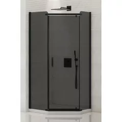 Душевая кабина New Trendy New Komfort Black Pentagonal 90x90x190 Hinged K-0450