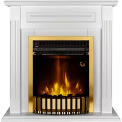 Камин электрический ArtFlame Orina & Gala gold, 900x900x270mm, Alb