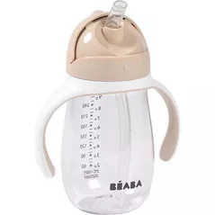 Поильник Beaba B913632 Cana cu pai din Tritan 300ml Clay