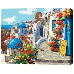 Картина по номерам BrushMe RBS22383FC 30x40 сm (fără cutie) Vara în Santorini