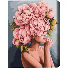 Картина по номерам BrushMe BS51481 40x50cm (în cutie) Atingere de bujori