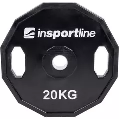 Гантель inSPORTline 3580 Disc metal cauciuc d=50 mm 20 kg IN15900 cu maner